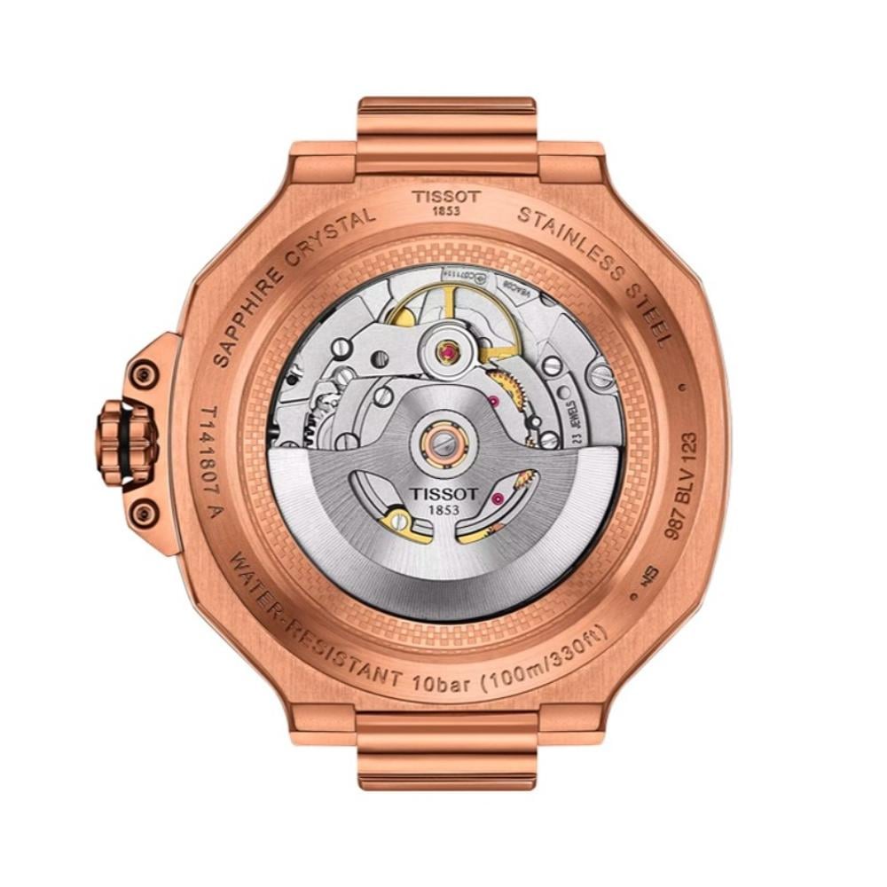 RELOJ PARA HOMBRE T-RACE POWERMATIC 80 41MM NEGRO Y ORO ROSA - 3