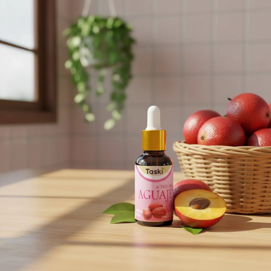 ACEITE DE AGUAJE TASKI 30ML /ANTIEDAD /HIDRATACIÓN /CUIDADO DE PIEL - 4
