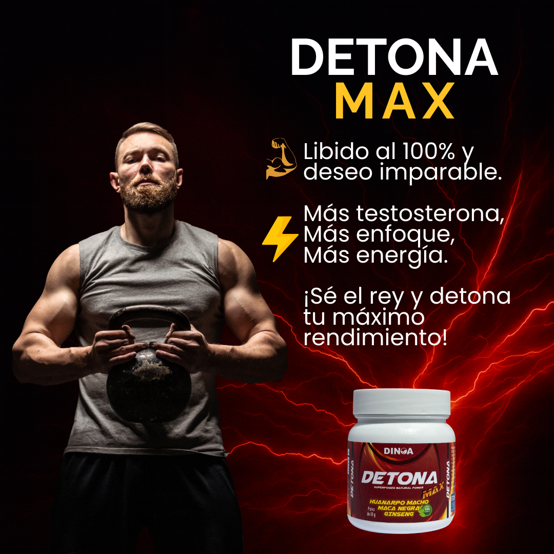 DETONA MAX DINOA POTE 80G /RENDIMIENTO /VITALIDAD MASCULINA - 2