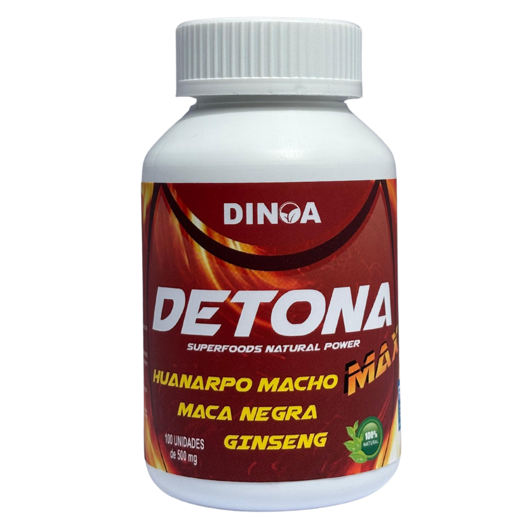 DETONA MAX DINOA FRASCO X 100 CÁPSULAS / RENDIMIENTO / VITALIDAD MASCULINA - 1