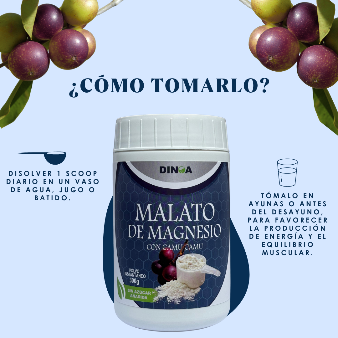 MALATO DE MAGNESIO DINOA POTE DE 300G /ENERGÍA /RENDIMIENTO/SALUD MUSCULAR - 3