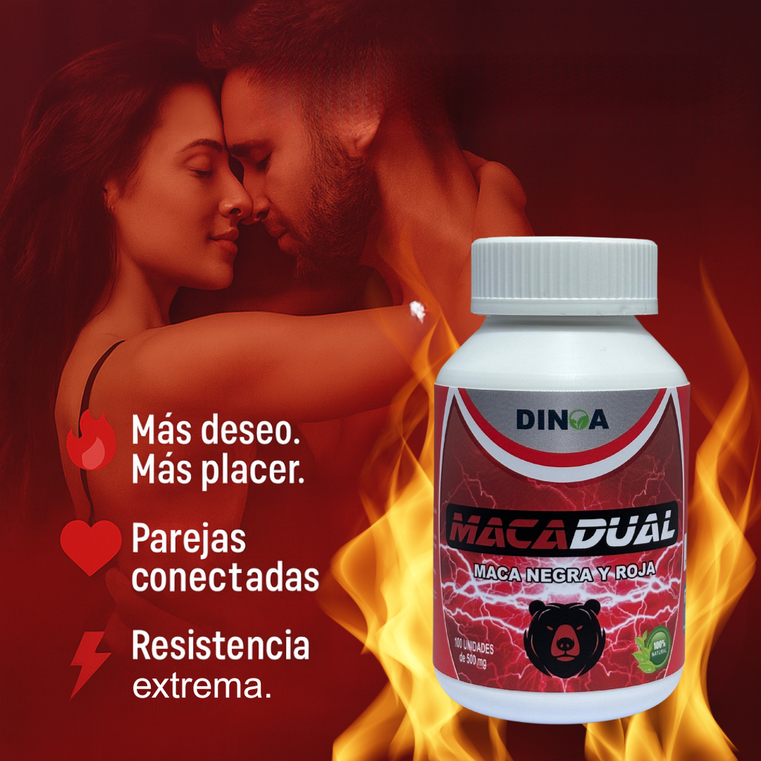 MACADUAL OSO  DINOA CÁPSULAS  X 100 / ENERGíA /DESEO / VITALIDAD - 2
