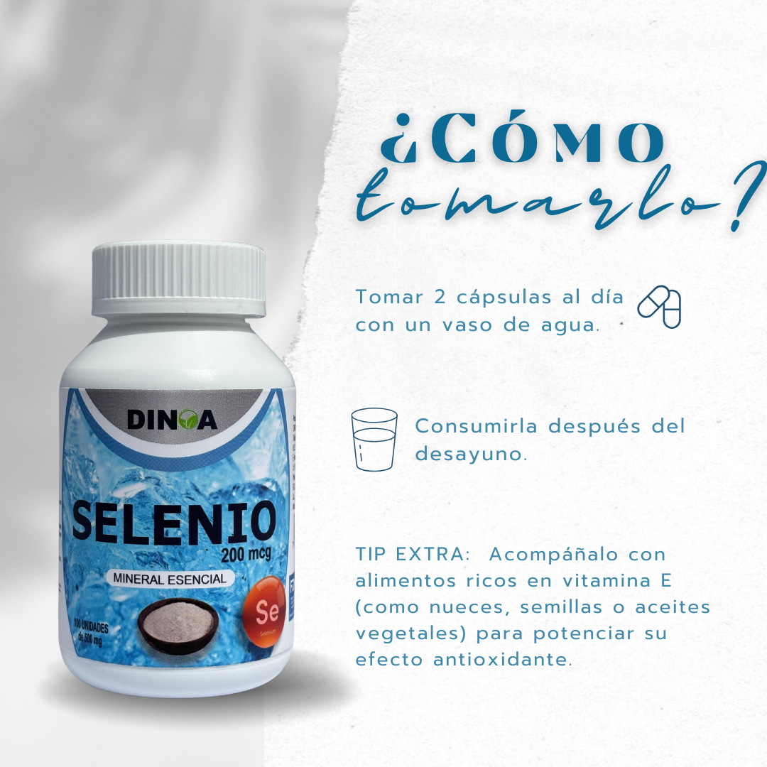 SELENIO DINOA CÁPSULAS X 100 /ANTIOXIDANTE /EQUILIBRIO TIROIDEO - 3