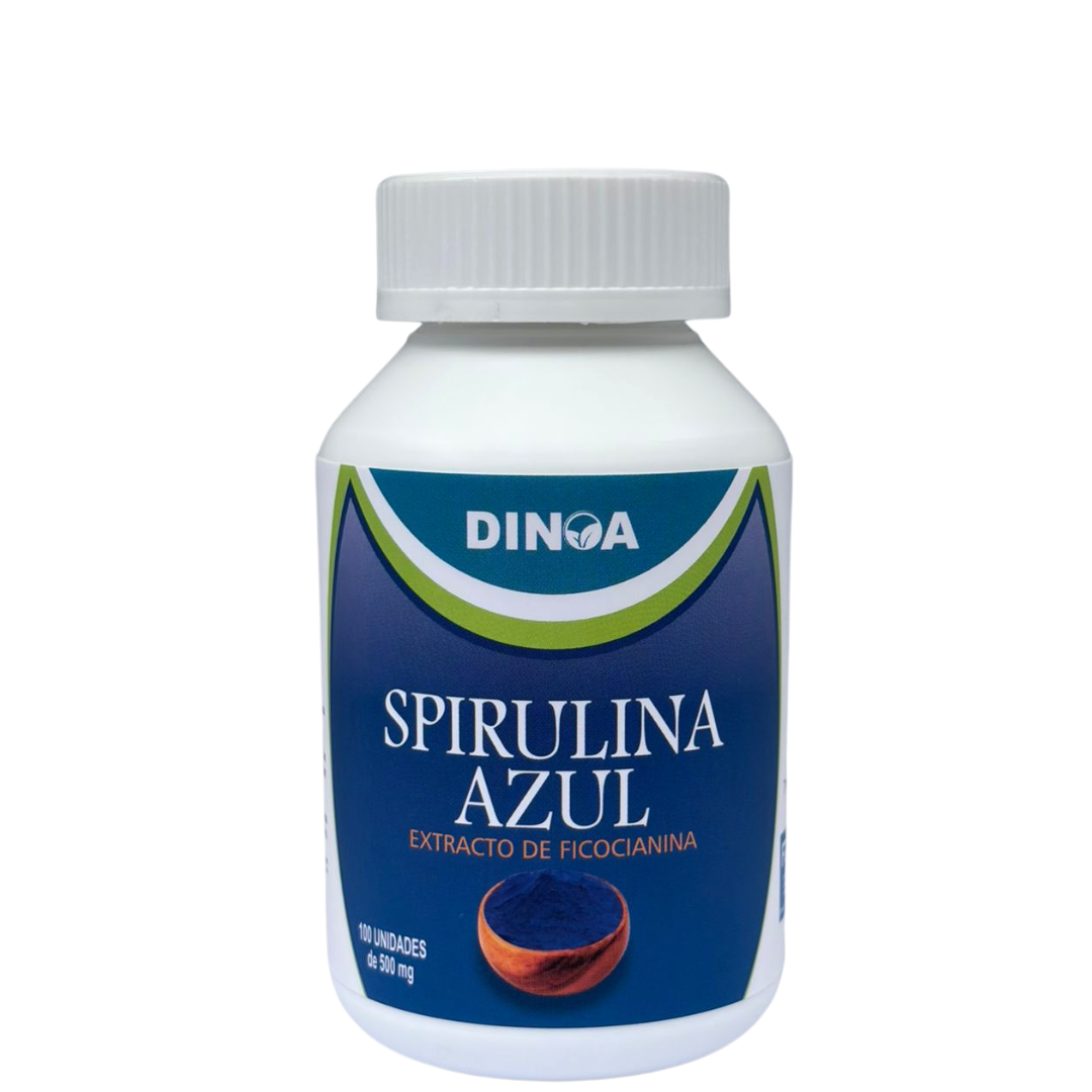 SPIRULINA AZUL DINOA CÁPSULAS X 100 / VITALIDAD-ENERGÍA-SALUD INTEGRAL - 1