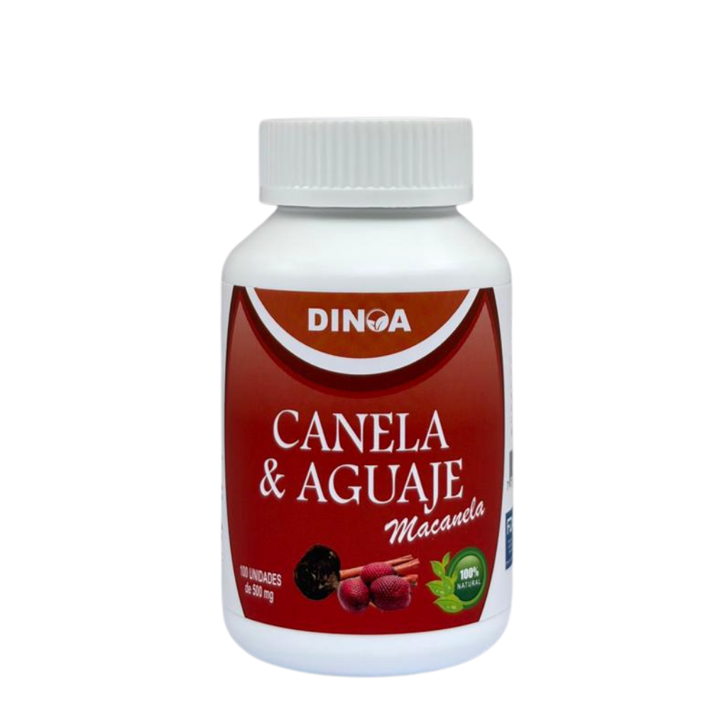 CANELA Y AGUAJE DINOA CÁPSULAS X 100 / BIENESTAR FEMENINO / APOYO HORMONAL - 1