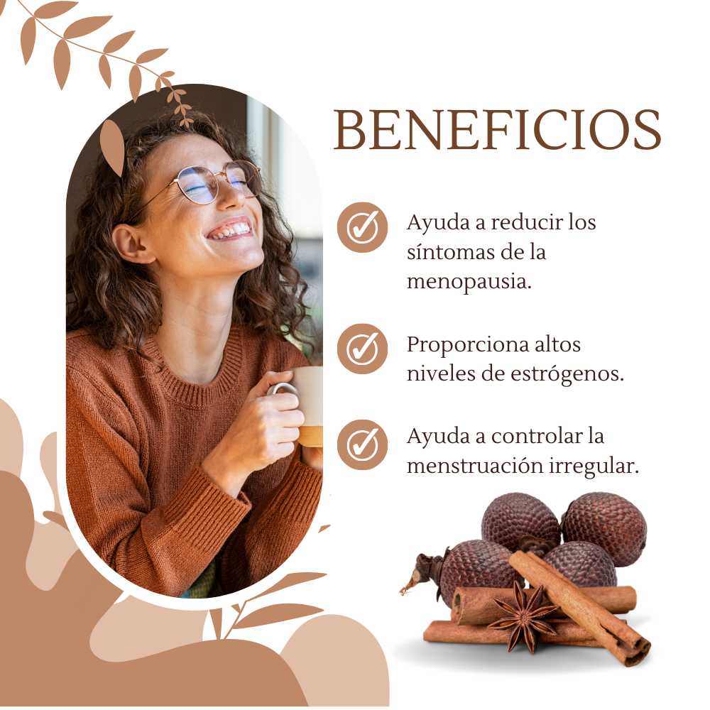CANELA Y AGUAJE DINOA CÁPSULAS X 100 / BIENESTAR FEMENINO / APOYO HORMONAL - 2