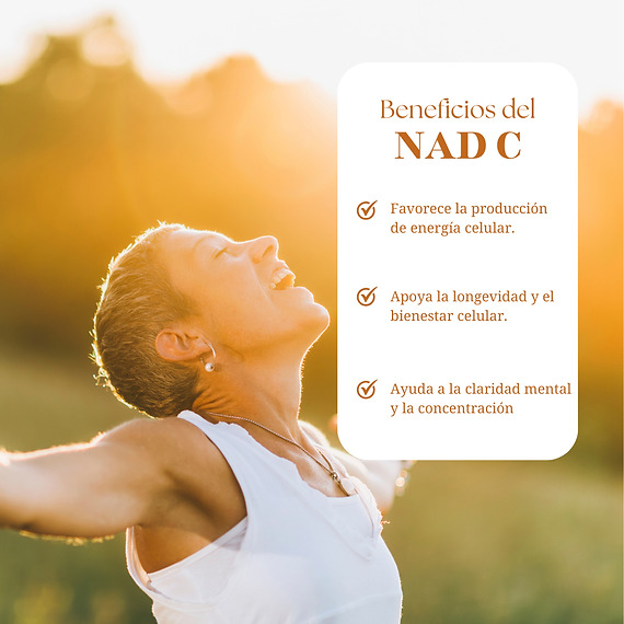 NAD + C  DINOA CÁPSULAS X 100 / ENERGÍA CELULAR / VITALIDAD  Y BIENESTAR - 2