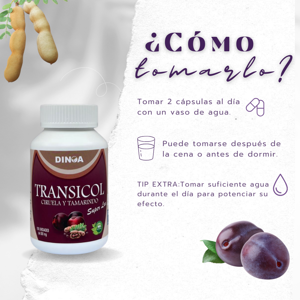 TRANSICOL DINOA CÁPSULAS X 100
/ DIGESTIÓN SALUDABLE / BIENESTAR INTESTINAL - 3