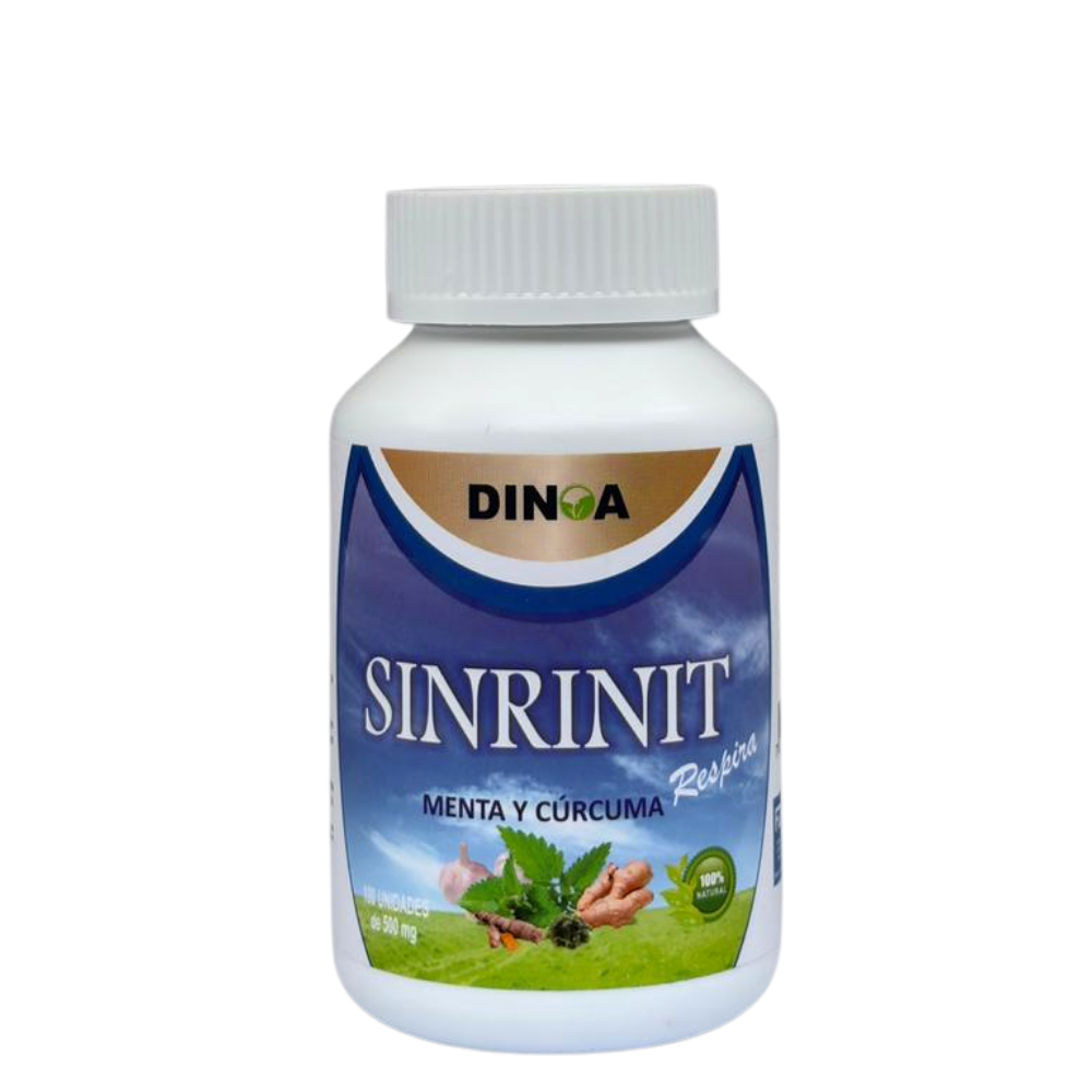 SINRINIT DINOA CÁPSULAS X 100 / MENTA Y CÚRCUMA / BIENESTAR RESPIRATORIO /DESCONGESTIONANTE NATURAL - 1