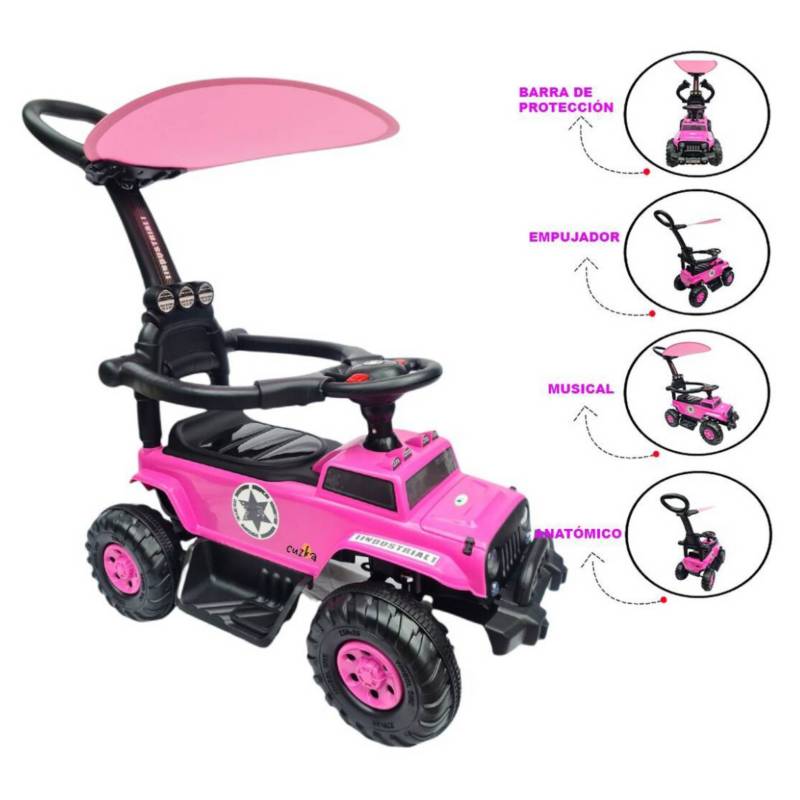 CORREPASILLO VOYAGE VGR ROSADO CON EMPUJADOR PARA NIÑOS PINK - 1