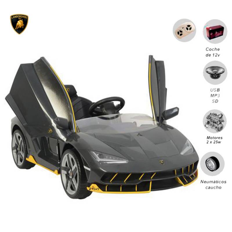 CARRO A BATERÍA PARA NIÑOS 'CENTENARIO' BLACK LICENCED - 1