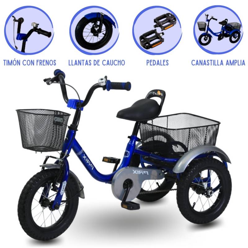 TRICICLO CHAVO PRIX CADENA BLUE - 1