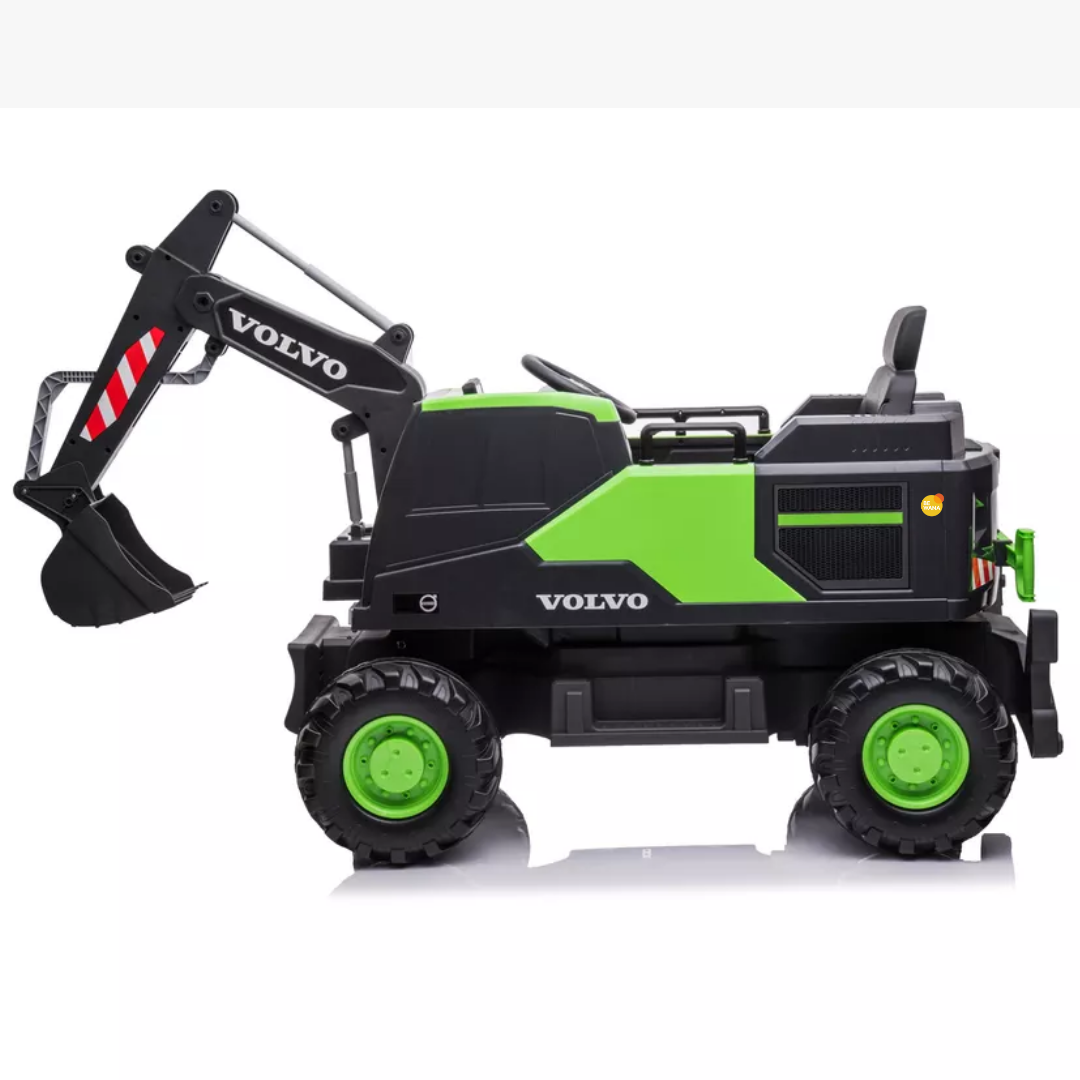 CARRO A BATERÍA 24V MP4 PARA NIÑOS «EXCAVADORA VOLVO» GREEN - 2