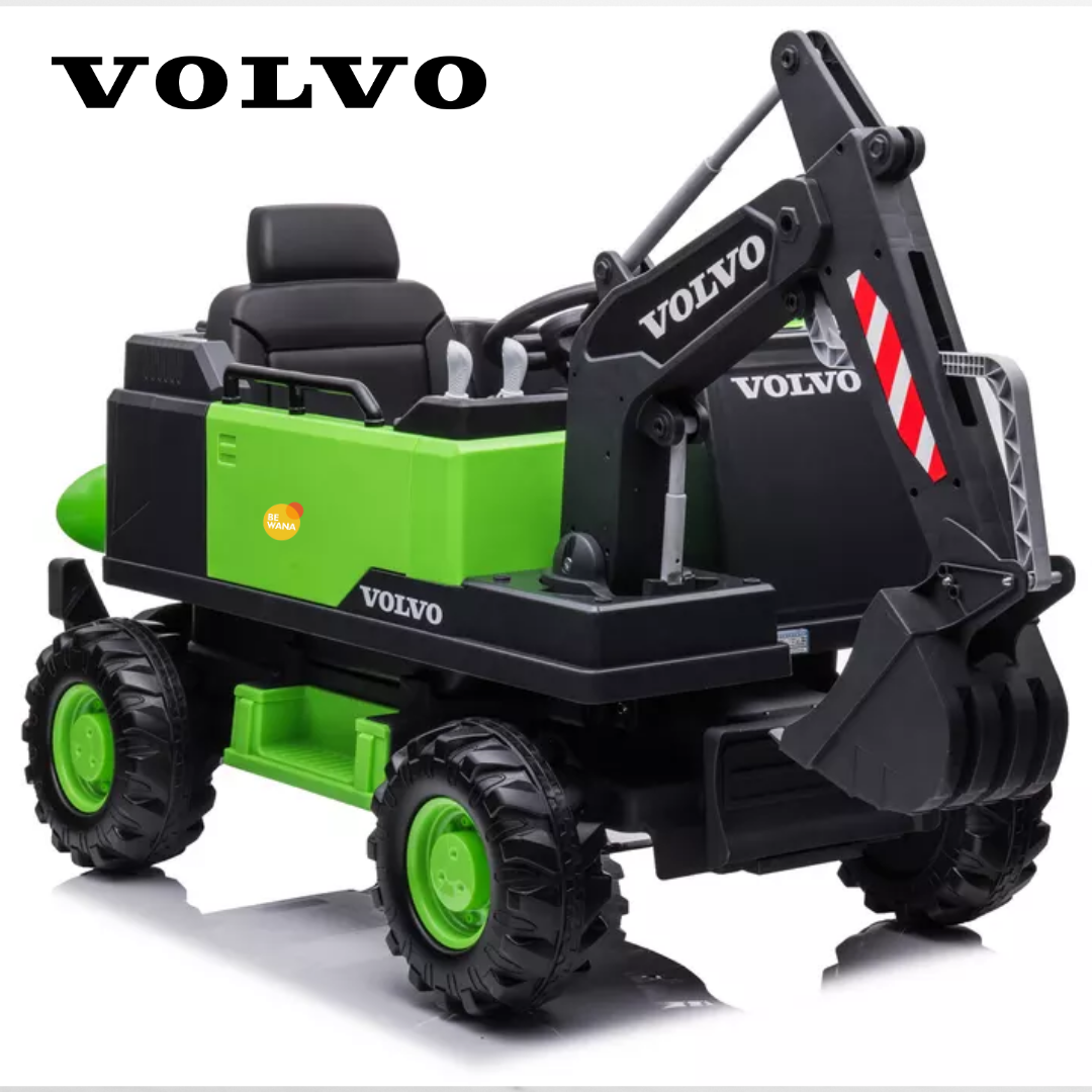 CARRO A BATERÍA 24V MP4 PARA NIÑOS «EXCAVADORA VOLVO» GREEN - 3