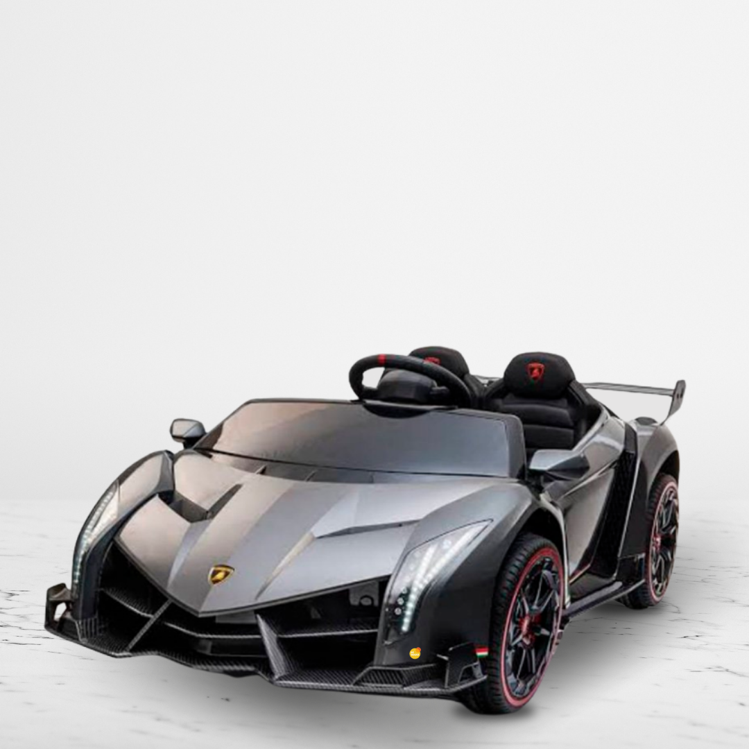 AUTO A BATERÍA LAMBORGHINI LICENCIADO PARA NIÑOS «VENENO» GRAY - 2