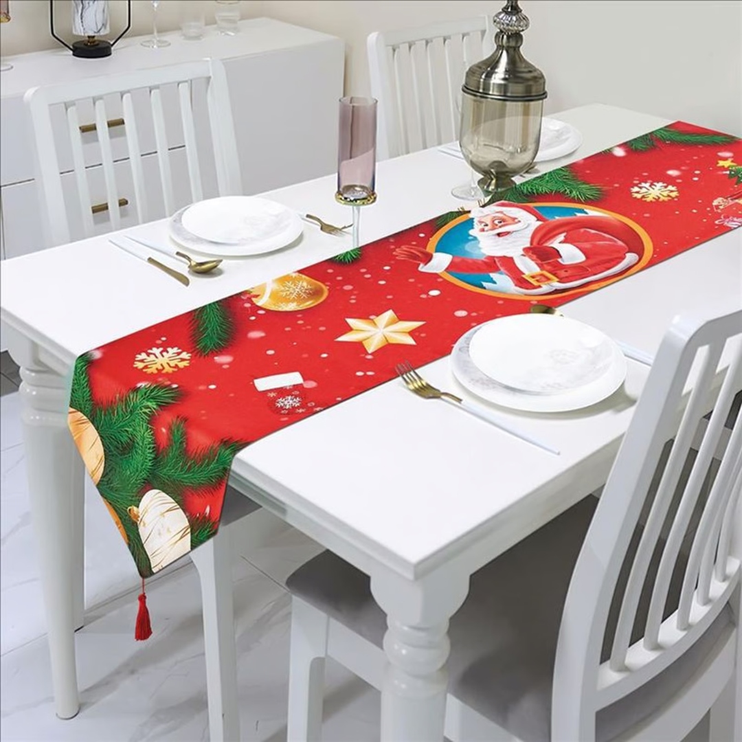 CAMINO DE MESA NAVIDEÑO CASATEX 33X180 CM PAPA NOEL Nº6 - 1