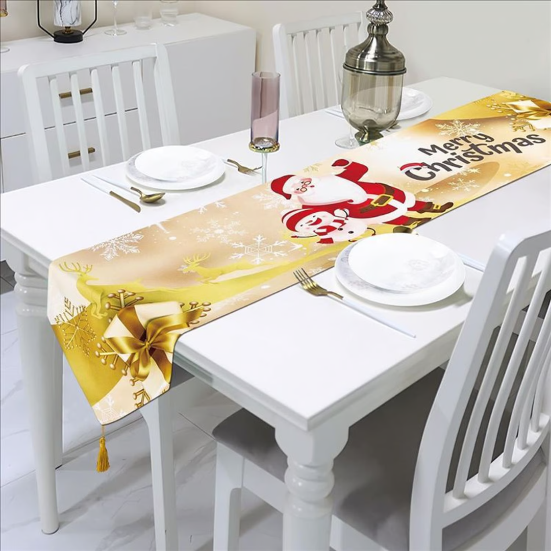 CAMINO DE MESA NAVIDEÑO CASATEX 33X180 CM PAPA NOEL Nº9 - 1