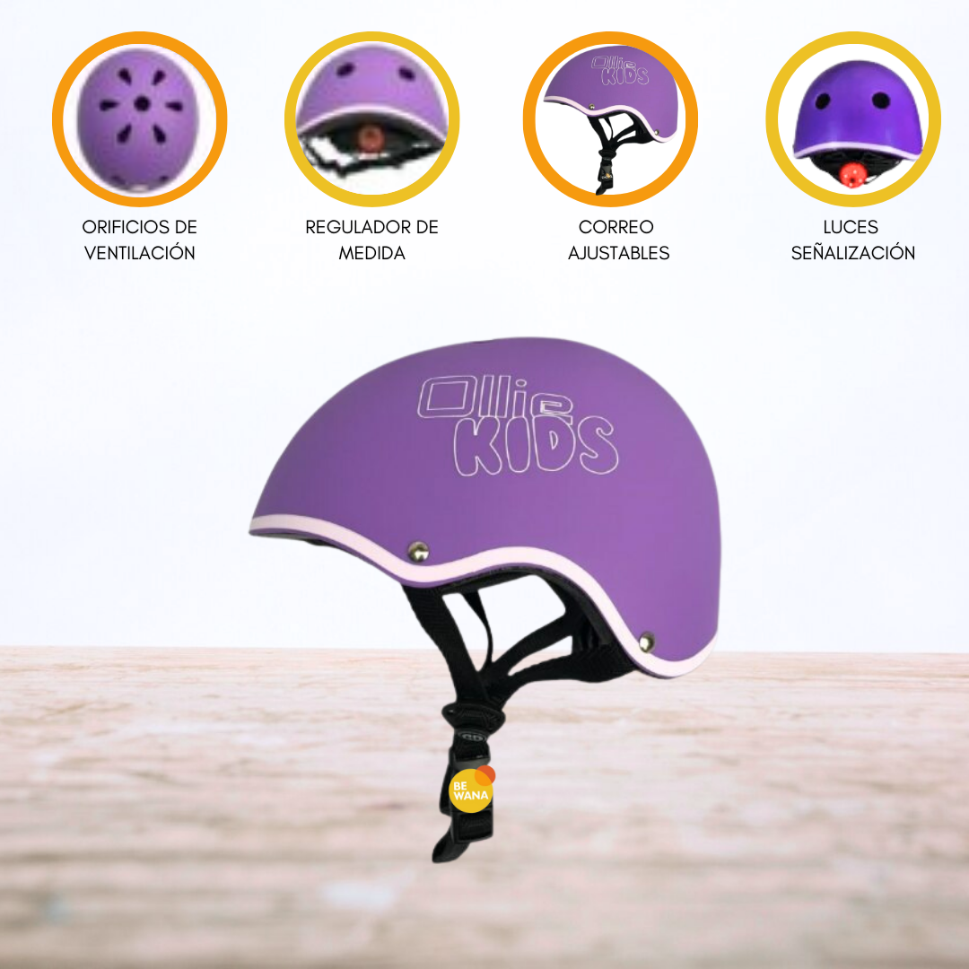CASCO OLLIE PROTECTOR REGULABLE NIÑO S KIDS - 1