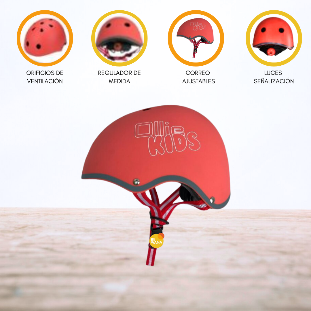 CASCO OLLIE PROTECTOR REGULABLE NIÑO S KIDS - 1