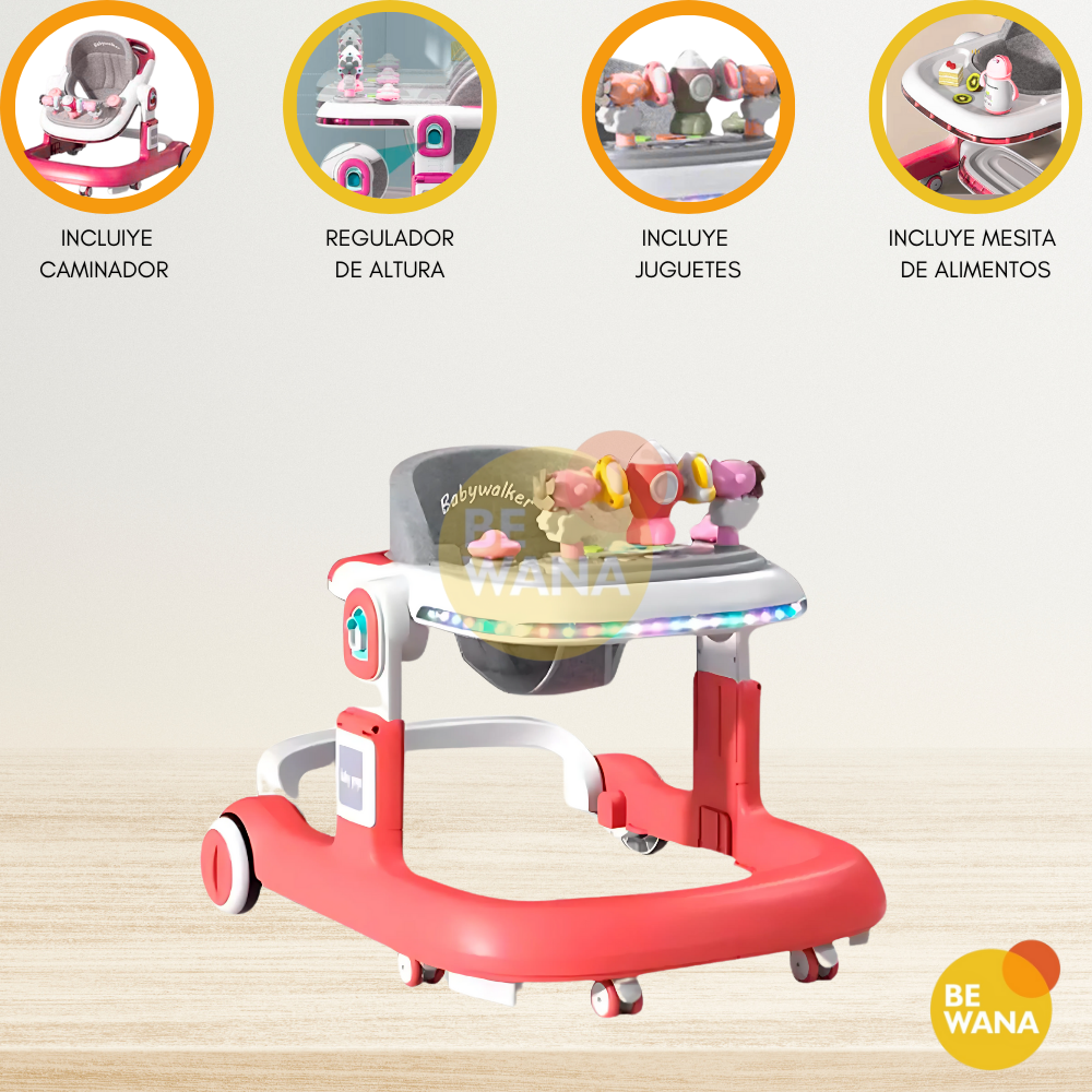 ANDADOR CUZKA CAMINADOR CON LUZ WALKER PINK - 1