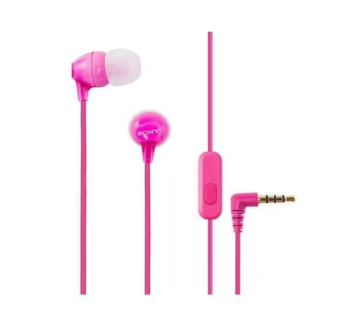 AUDÍFONOS SONY IN-EAR MDR-EX15AP CON MICRÓFONO ROSADO - 2