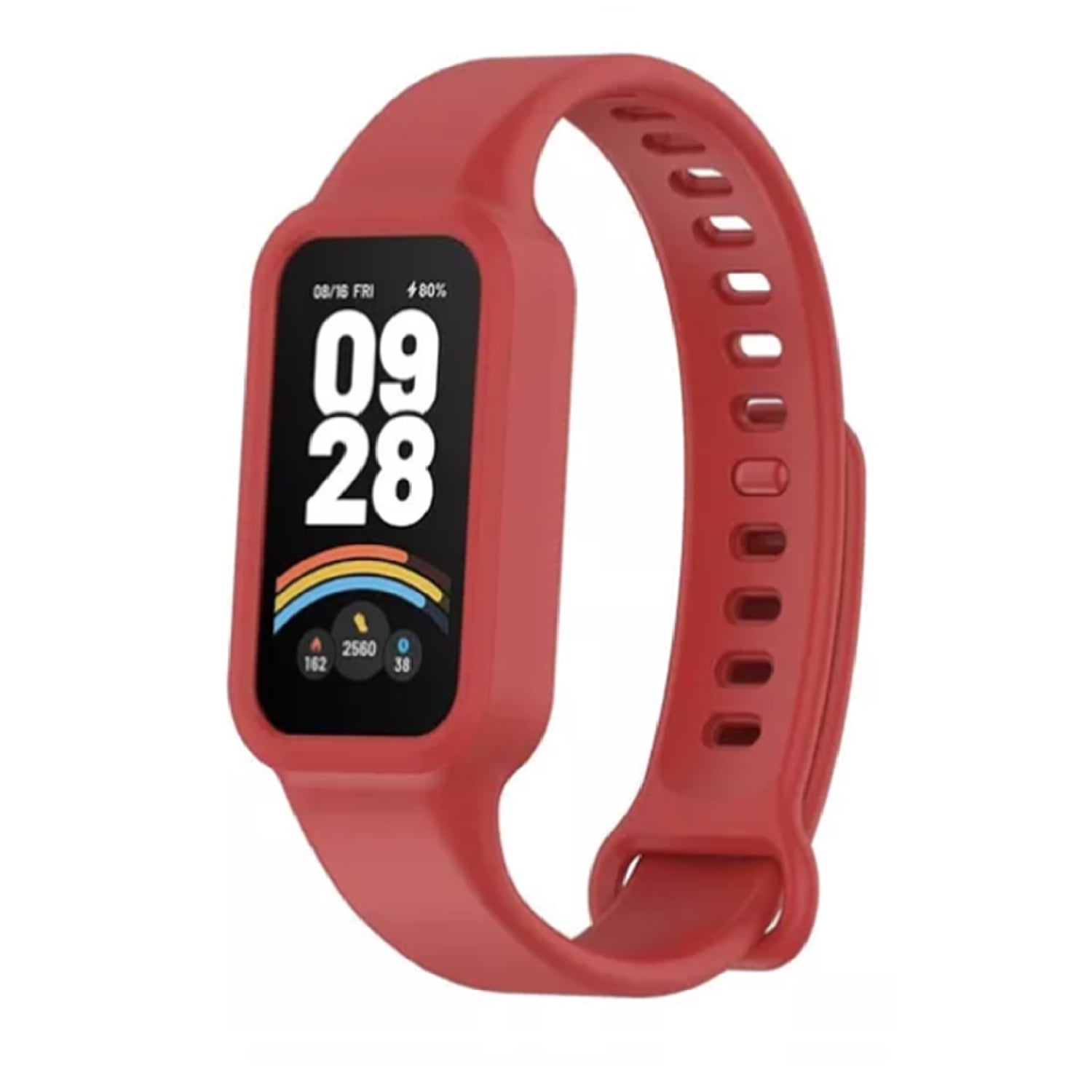 CORRES SILICONA PARA XIAOMI SMART BAND 9 ACTIVE -ROJO - 1