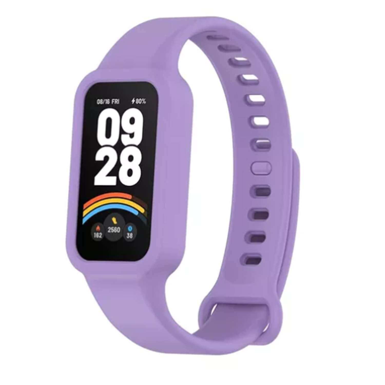 CORRES SILICONA PARA XIAOMI SMART BAND 9 ACTIVE - LILA - 1