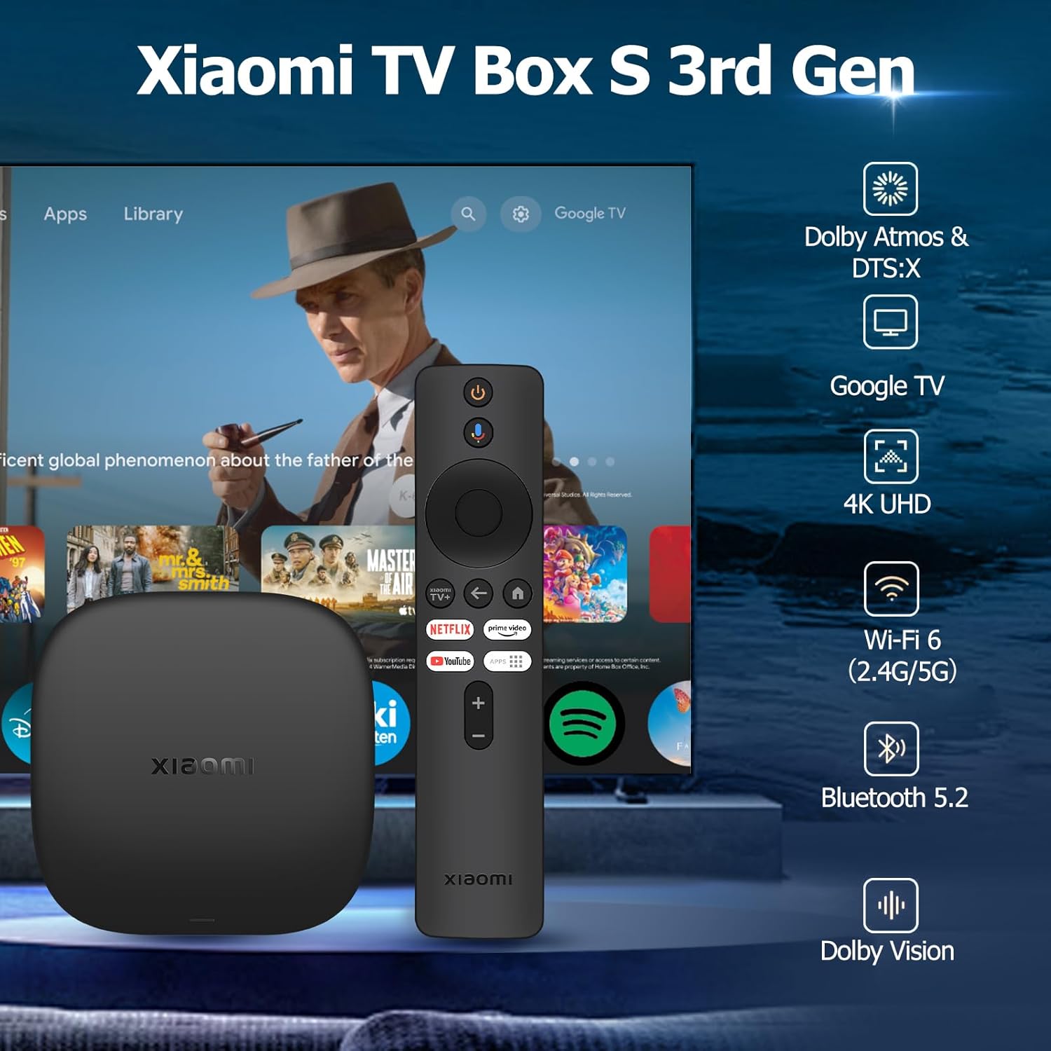 XIAOMI MI TV BOX S 3RD CON GOOGLE TV 4K VERSION GLOBAL - 2