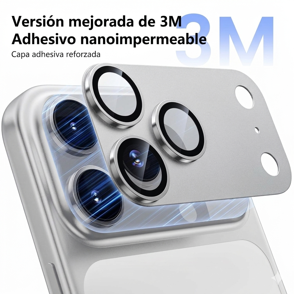 MICAS DE CÁMARA PARA IPHONE 17 PRO MAX-PLATA - 3