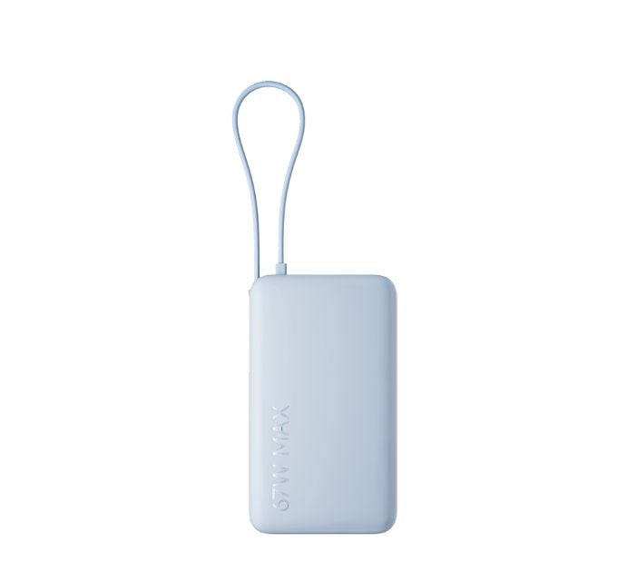 POWER BANK XIAOMI 20000MAH 67W CON CABLE INTEGRADO Y PANTALLA DIGITAL-CELESTE - 2