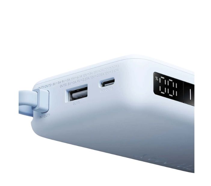 POWER BANK XIAOMI 20000MAH 67W CON CABLE INTEGRADO Y PANTALLA DIGITAL-CELESTE - 5