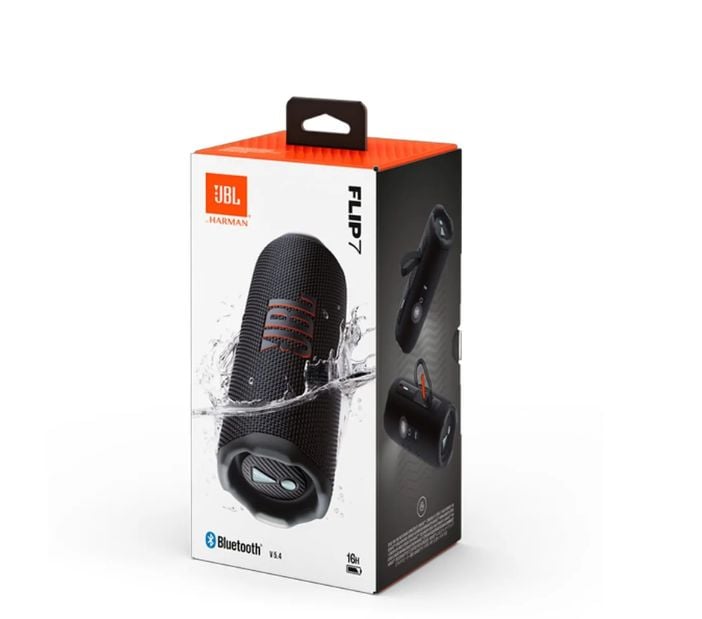 PARLANTE BLUETOOTH PORTÁTIL JBL FLIP 7 INALÁMBRICO - NEGRO - 1