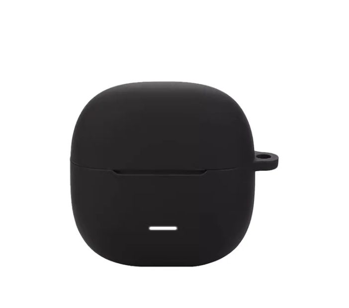 FUNDA DE SILICONA PARA AURICULARES XIAOMI REDMI BUDS 8 LITE-NEGRO - 2