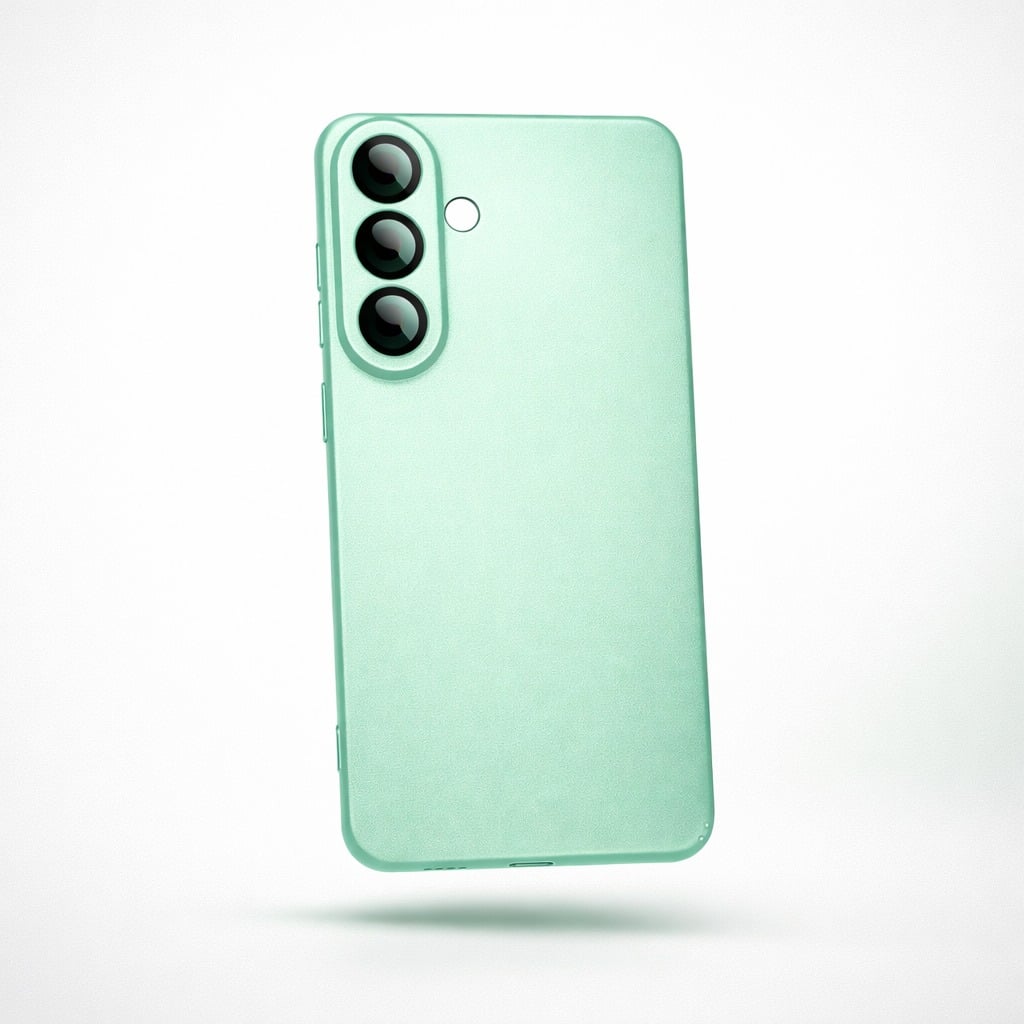 CASE SILICONA PARA SAMSUNG S26 PLUS - VERDE AGUA - 1