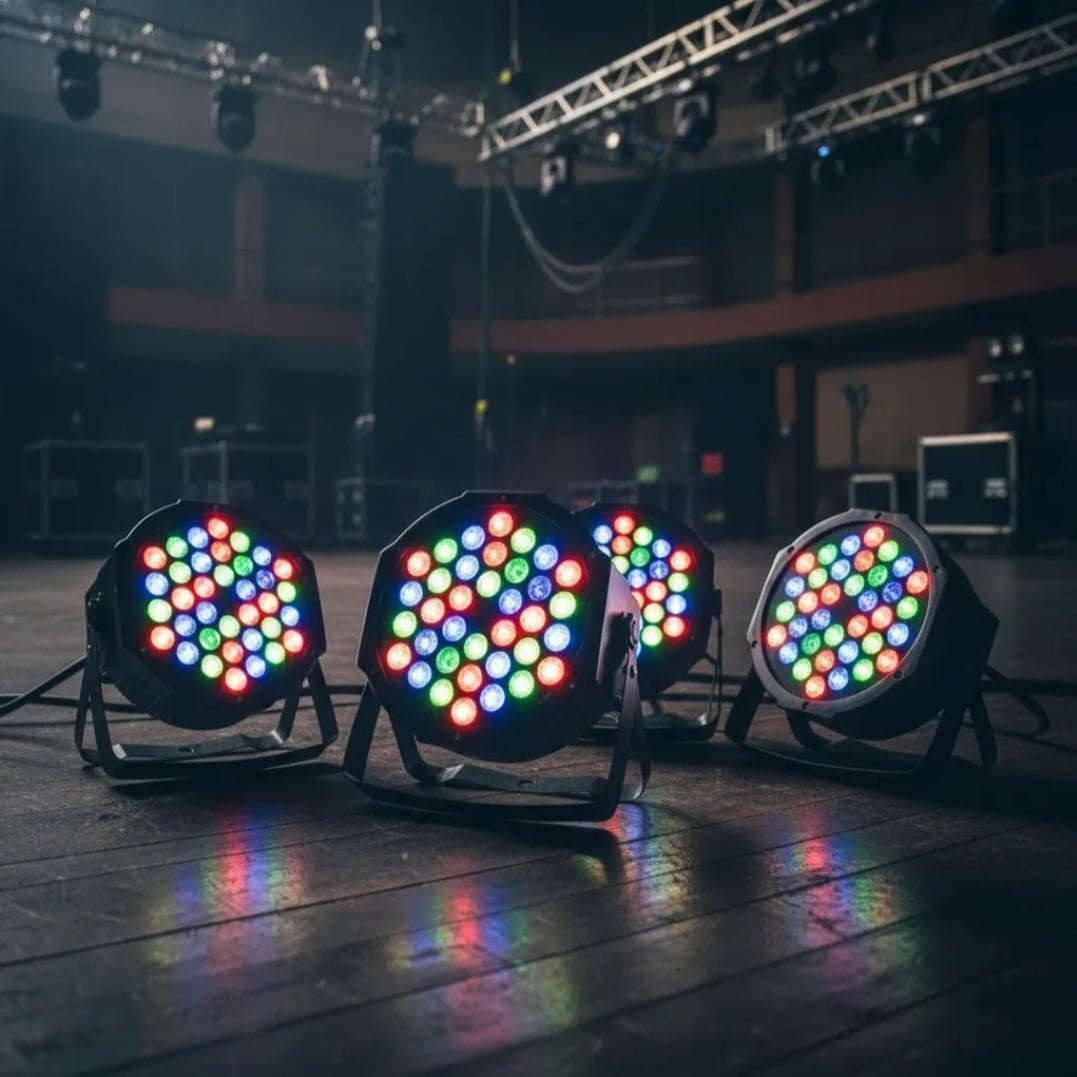 TACHO PAR LED INNOVA LEDS 36X1.5W LUCES LED RGB DMX PACK 4 UNIDADES - 2