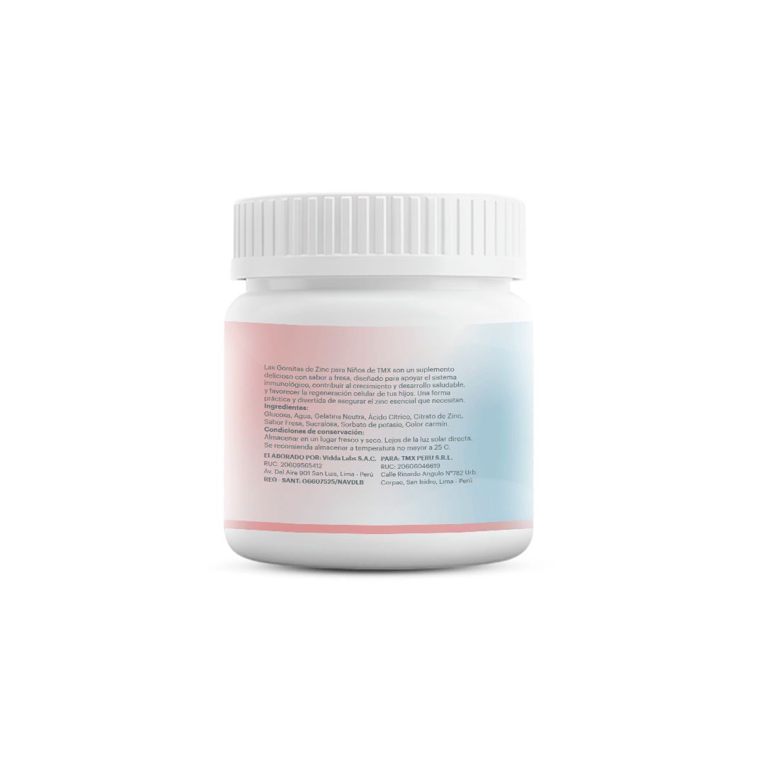 GOMITAS ZINC NIÑOS 70 VITAMINAS TMX WELLNESS - 2
