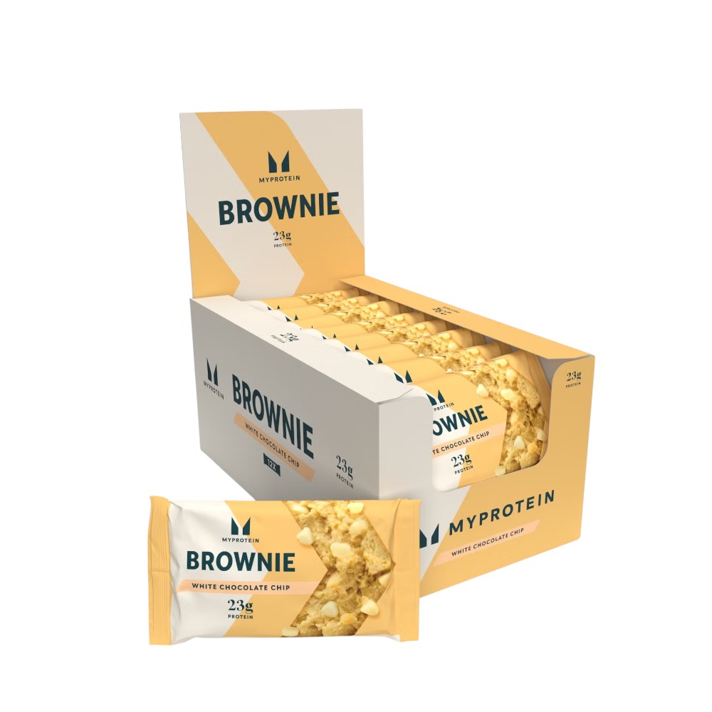 PROTEIN BROWNIE WHITE CHOCOLATE 12 UND MYPROTEIN - 1