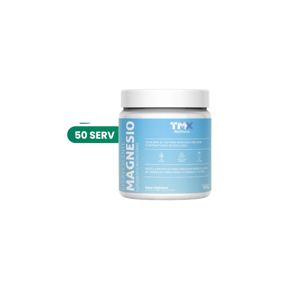 MAGNESIO EFERVESCENTE NARANJA 250 GR TMX WELLNESS - 1