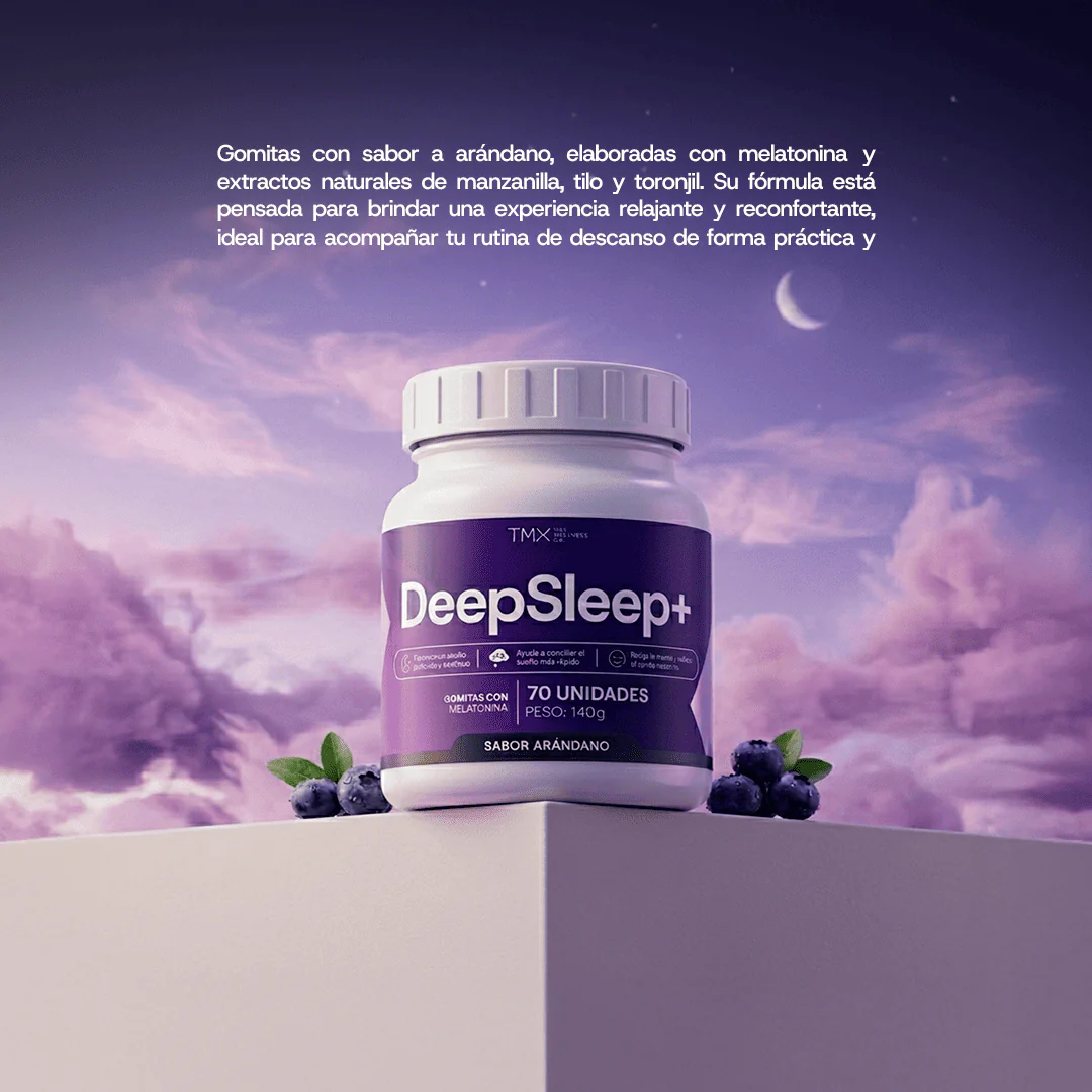 GOMITAS DEEPSLEEP+ ARANDANO 70 SERVICIOS TMX WELLNESS - 4