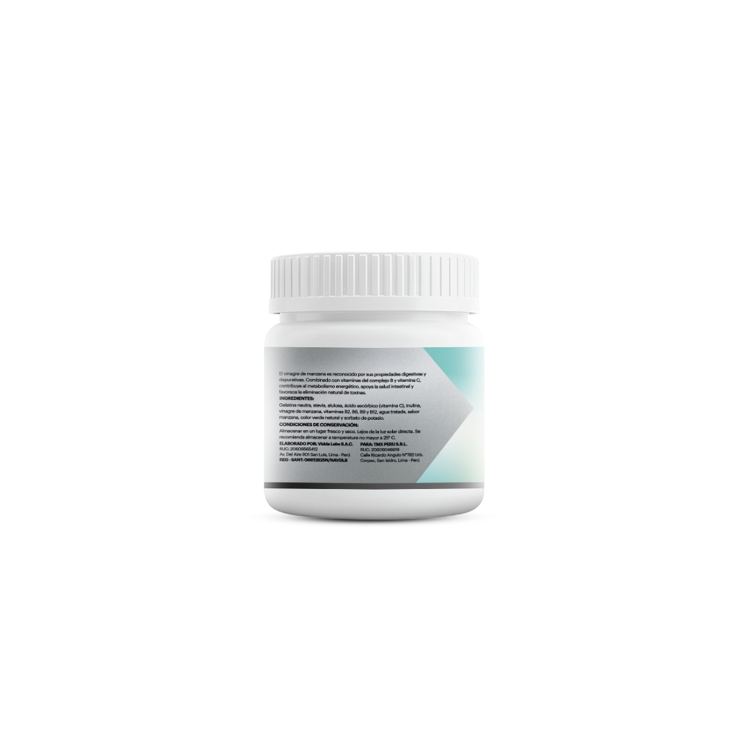 GOMITAS DETOX+ MANZANA 70 SERVICIOS TMX WELLNESS - 3