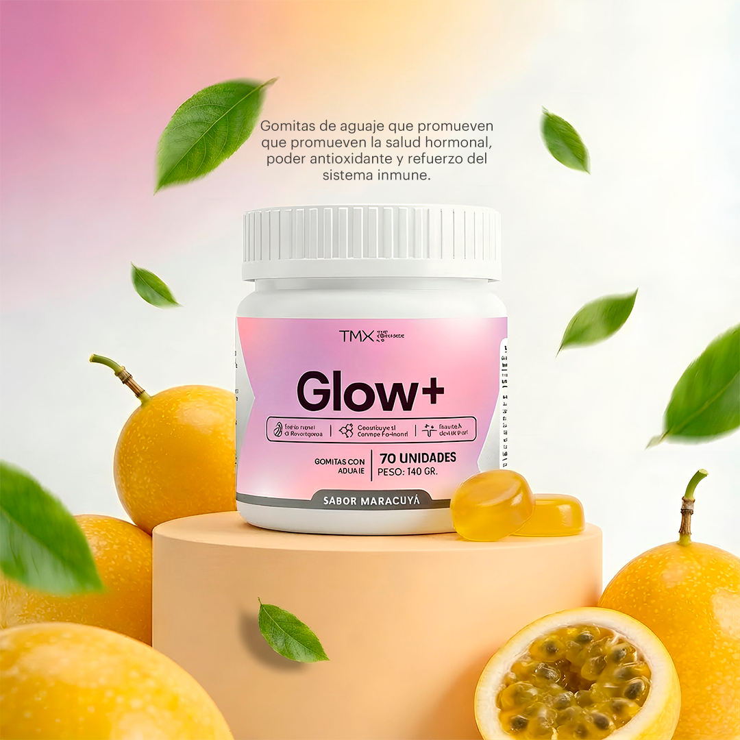 GOMITAS GLOW+ SABOR MARACUYA 70 SERVICIOS TMX WELLNESS - 6