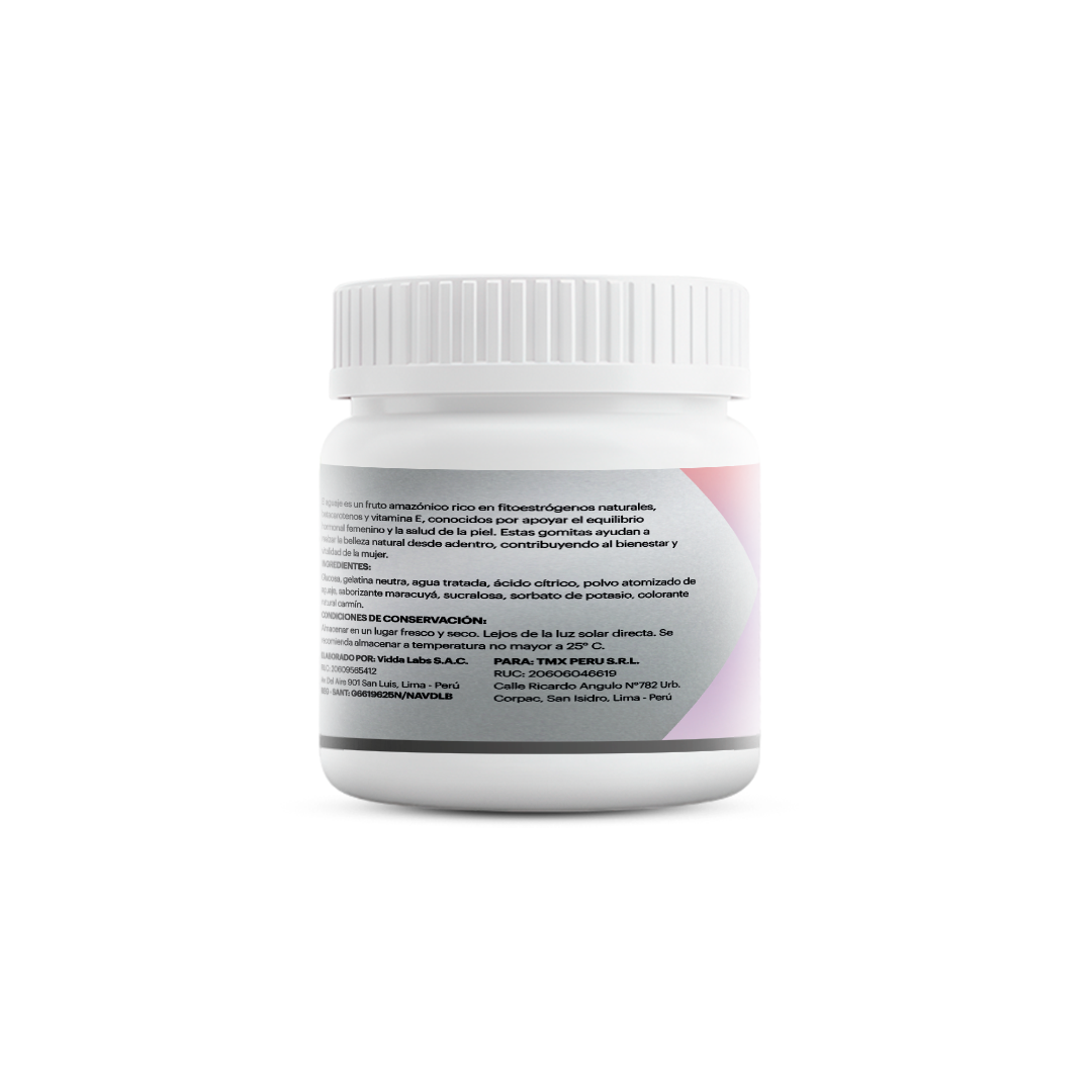 GOMITAS GLOW+ SABOR MARACUYA 90 GOMITAS TMX WELLNESS - 3