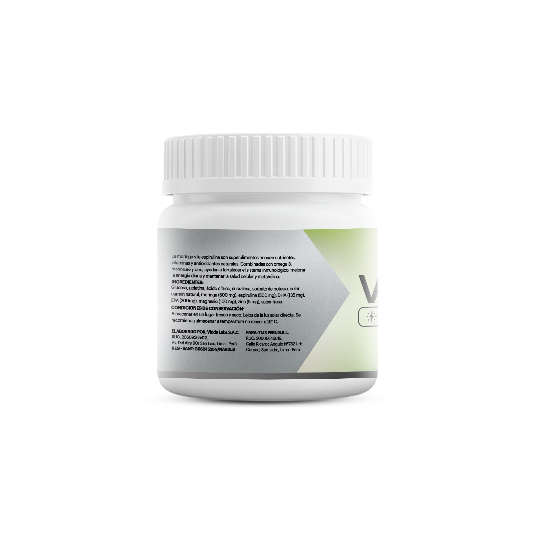 GOMITAS VITALGREEN+ FRESA 70 SERVICIOS TMX WELLNESS - 2