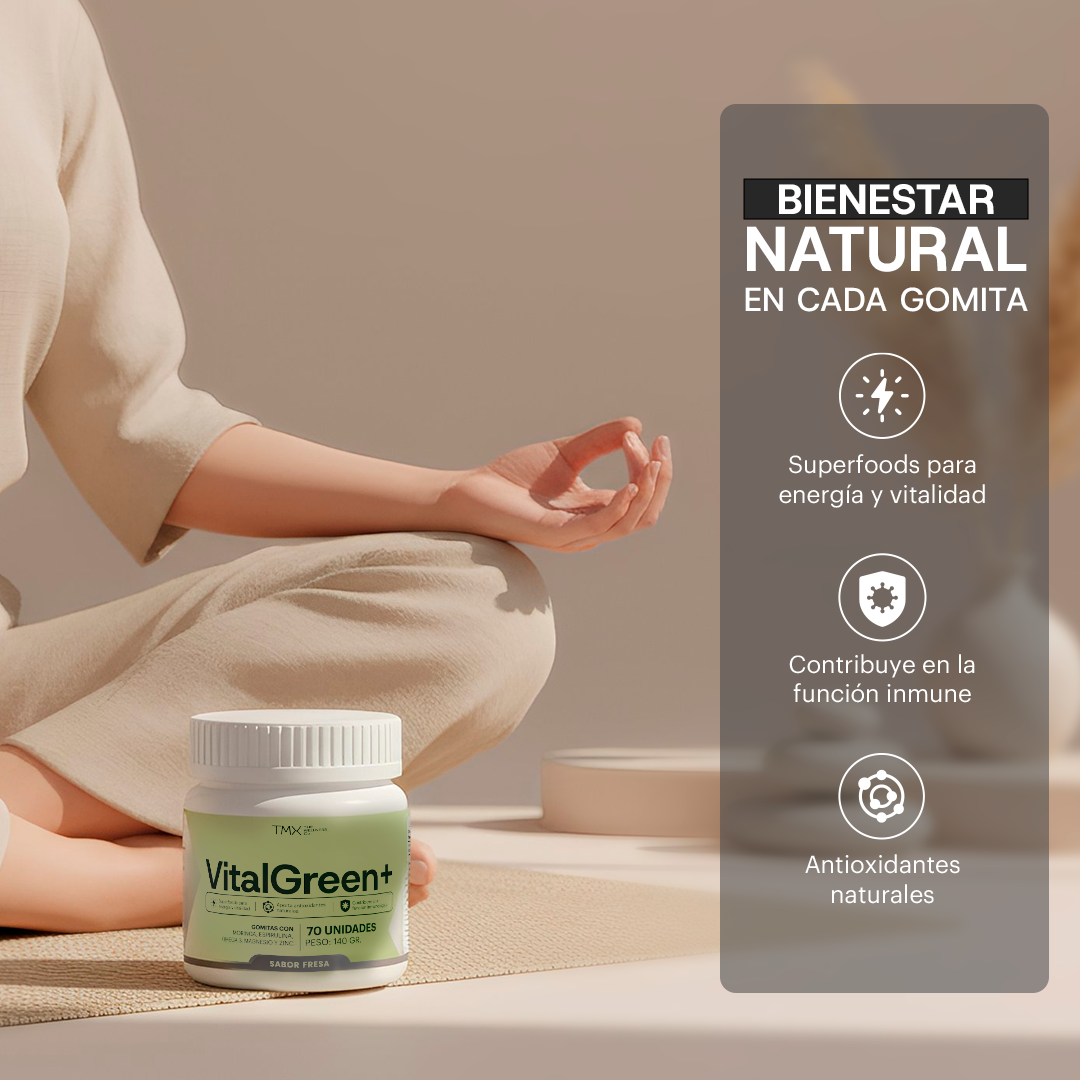 GOMITAS VITALGREEN+ FRESA 70 SERVICIOS TMX WELLNESS - 5