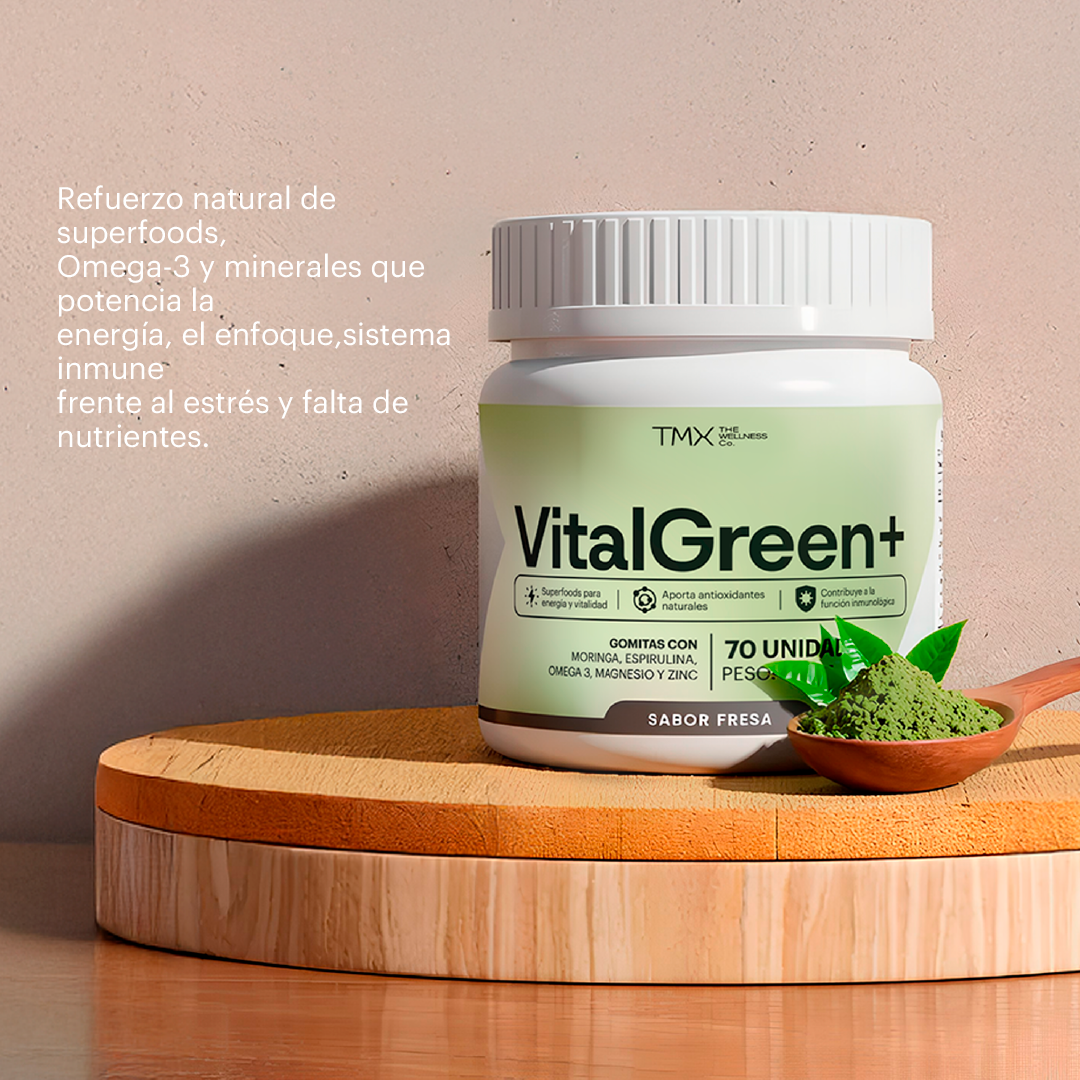GOMITAS VITALGREEN+ FRESA 70 SERVICIOS TMX WELLNESS - 6