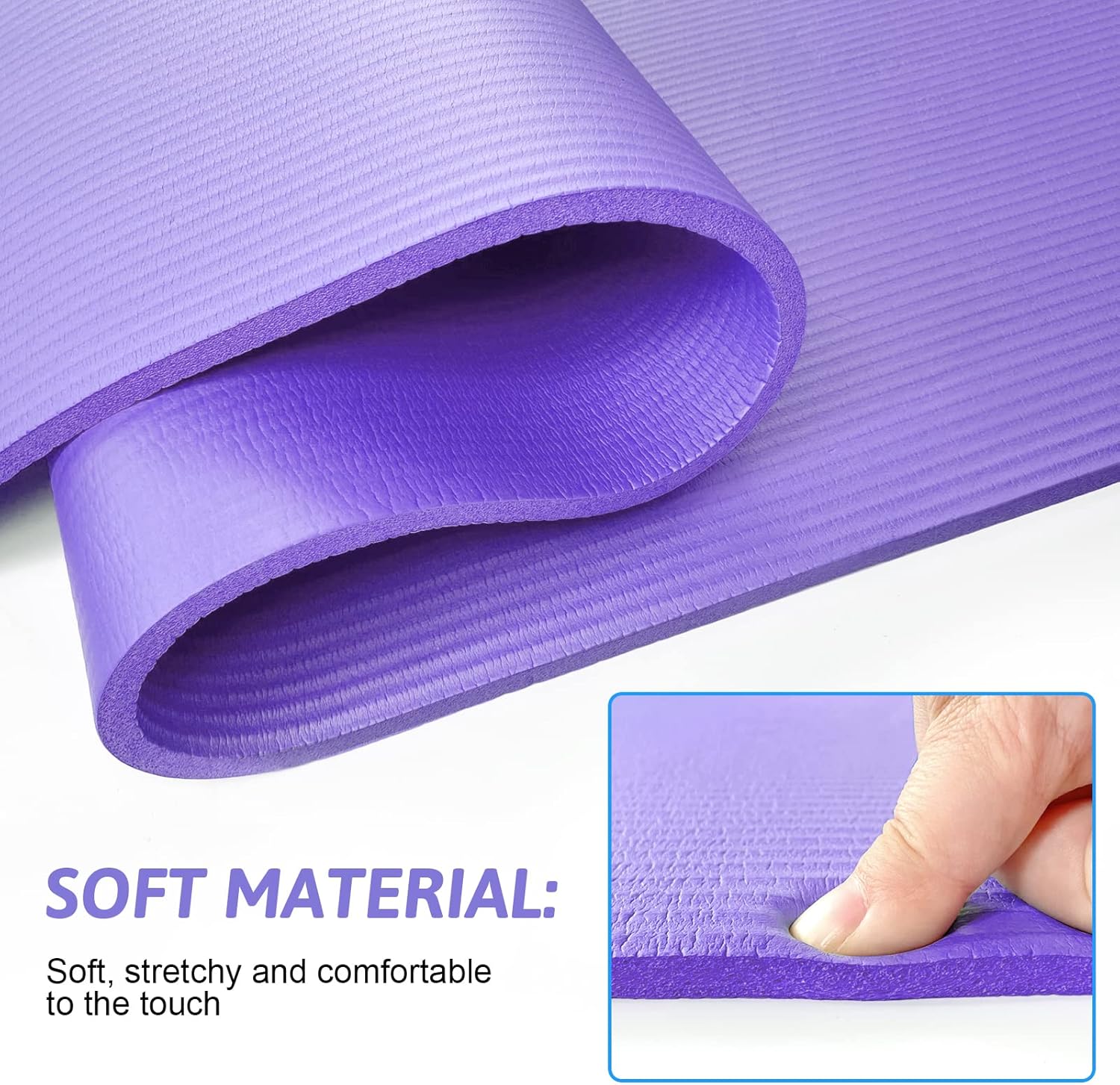 MAT ENTRENAMIENTO DE 15MM ESPESOR COLCHONETA TAPETE FITNESS - 3