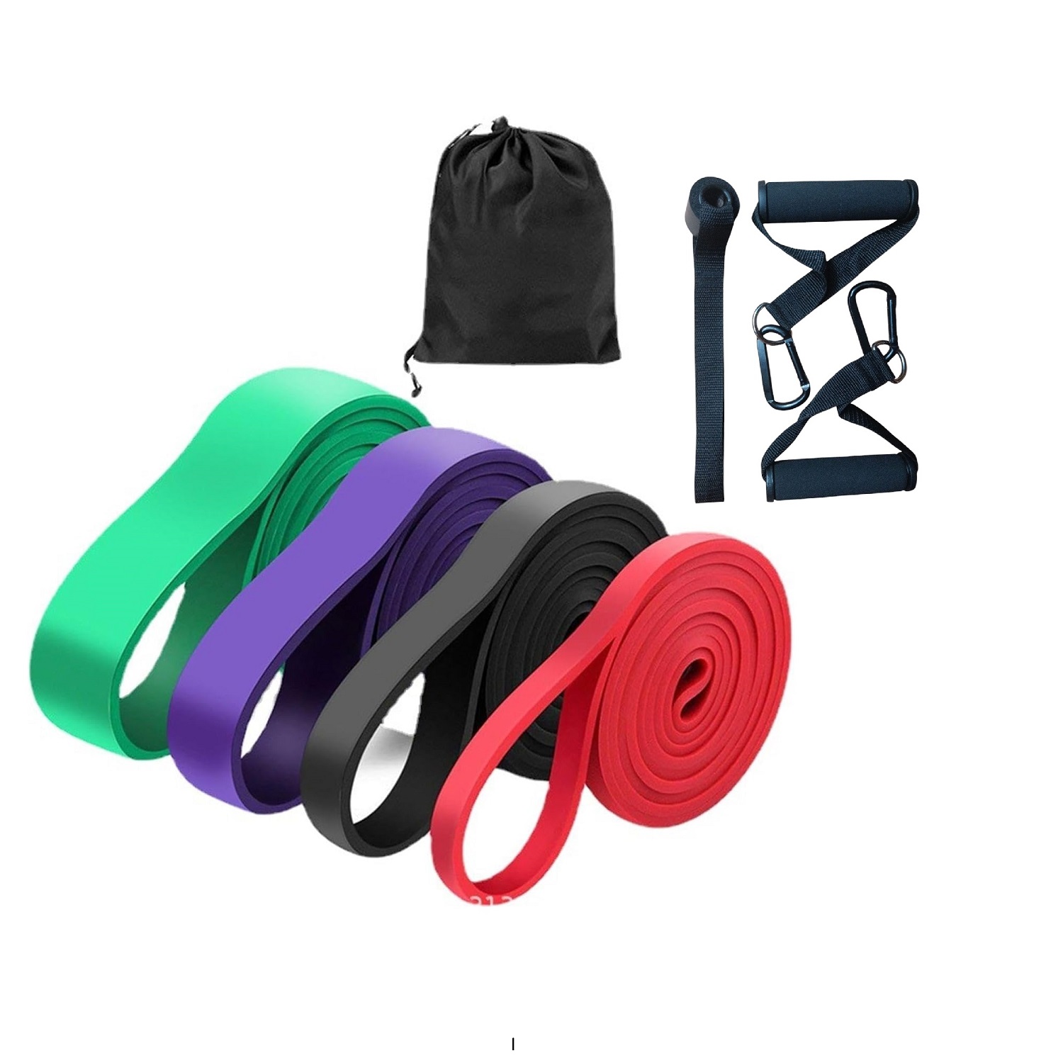 SET 4 BANDAS CROSSFIT LIGAS ELÁSTICAS DE RESISTENCIA GYM - 6