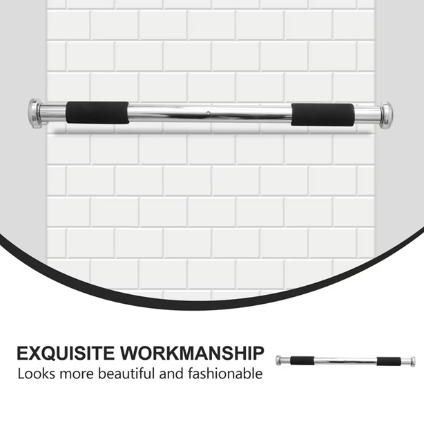 BARRA PARA DOMINADAS CROMADA P/ PUERTAS AJUSTABLE EXPANDIBLE - 8