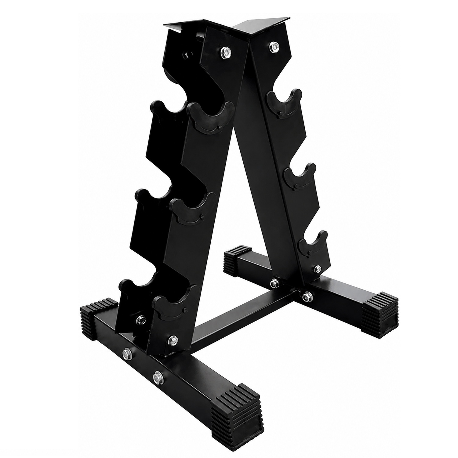 RACK ESTANTE PORTA MANCUERNAS PESAS 3 NIVELES RESISTENTE - 1