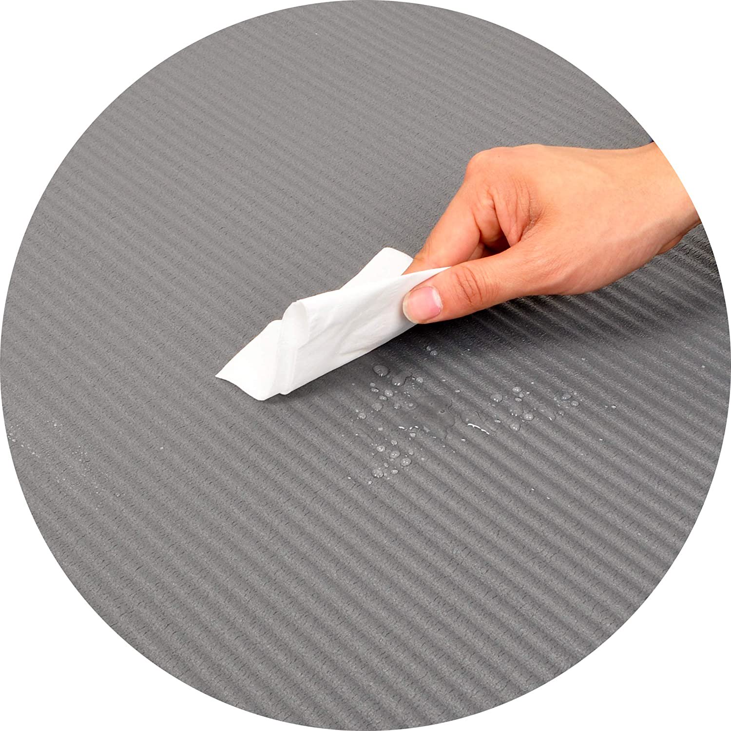 YOGA MAT COLCHONETA ENROLLABLE TAPETE DE EJERCICIOS 20 MM PLOMO - 5